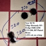 M-70 220gr target.jpg